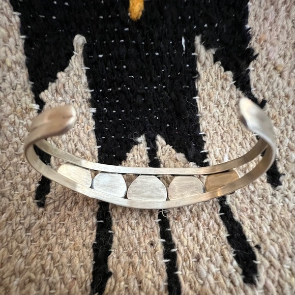 Turquoise, Spiny Oyster, Purple Dahlia 925 ADJUSTABLE Navajo Heart Cuff 26.2Gm - Picture 11 of 14